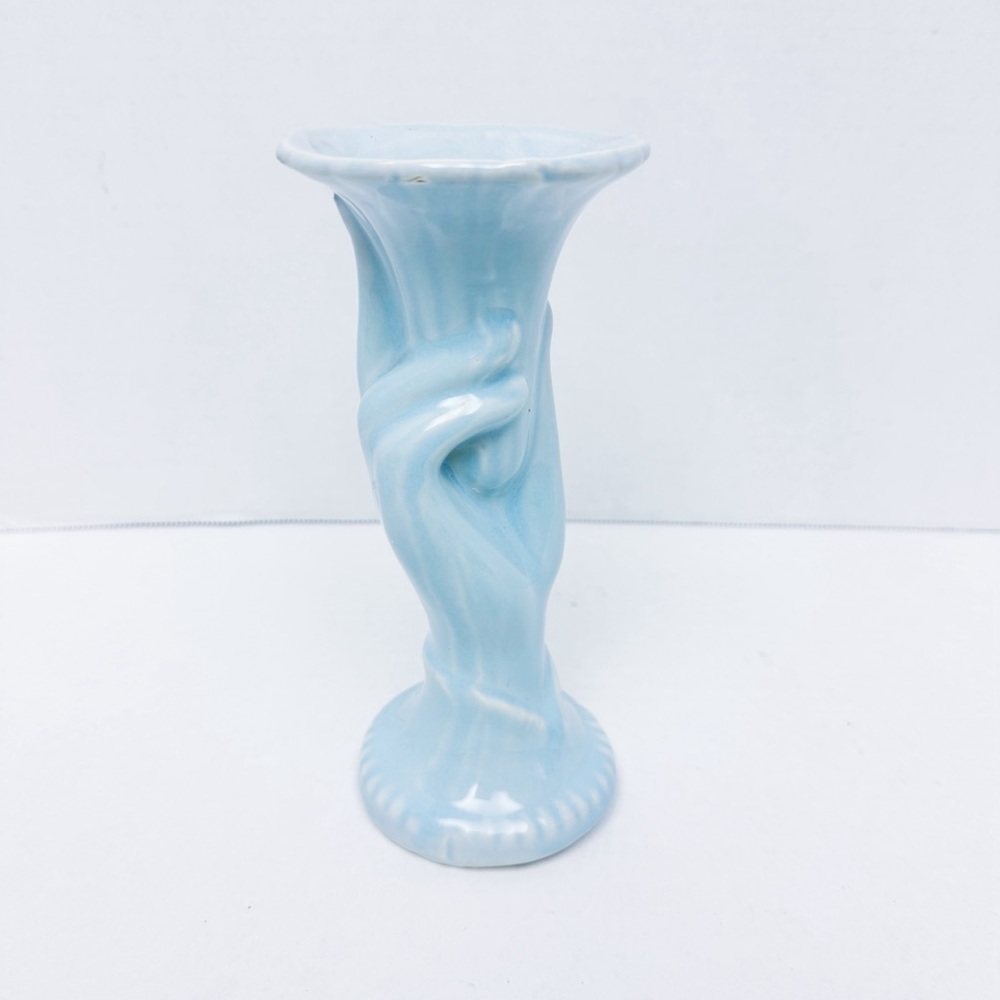 Shawnee Art Pottery - Light Blue Hand Vase